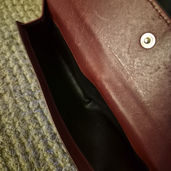 Authentic Vintage Gucci Burgundy Lizard Skin Long Wallet - Style 035-2778 - Picture 8 of 8